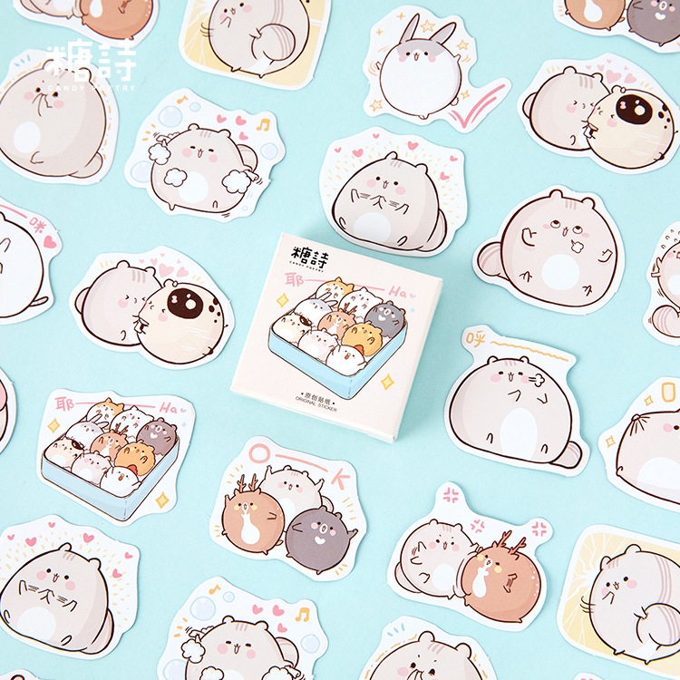 Sticker con vật dễ thương, trang trí sổ tay, scrapbook | Shopee Việt Nam